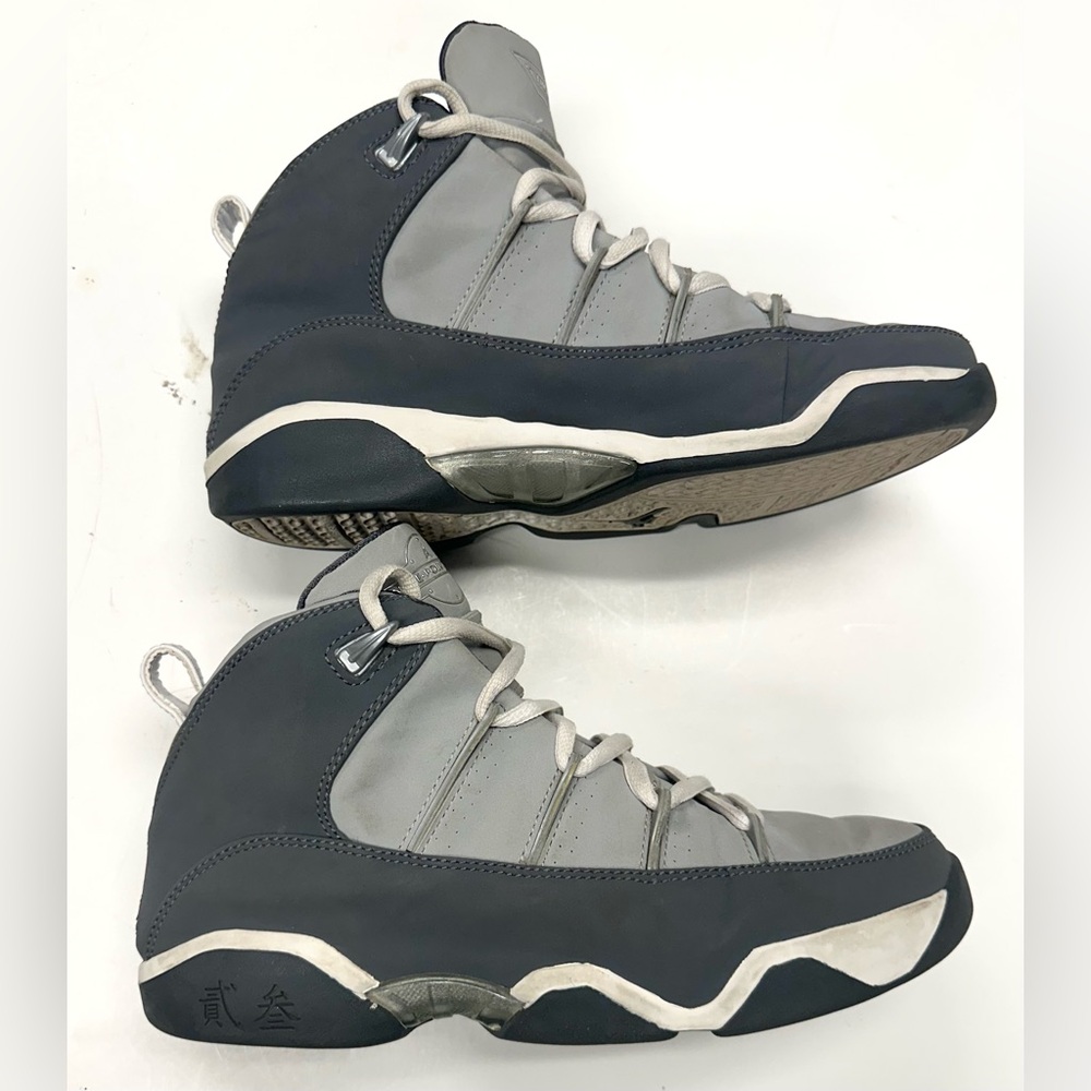 Nike Air Jordan 9.5 Team Flint Retro Gray Vintage 2006 5.5Y = womens 7 38